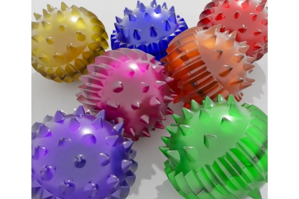 Массажный шарик из пластика — реализованный проект